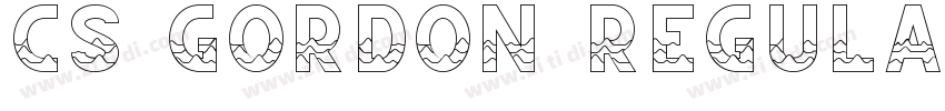 CS Gordon Regular字体转换